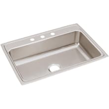 Lustertone 31" Drop In Single Basin Stainless Steel Kitchen Sink