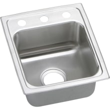Gourmet 13" Single Basin Drop In Stainless Steel Bar Sink