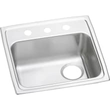 Gourmet 19" Single Basin Drop In Stainless Steel Kitchen Sink
