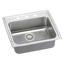 Gourmet 25" Single Basin Drop In Stainless Steel Kitchen Sink