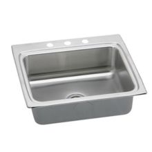 Gourmet 25" Single Basin Drop In Stainless Steel Kitchen Sink