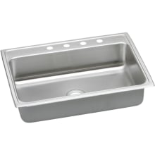 Gourmet 31" Single Basin Drop In Stainless Steel Kitchen Sink