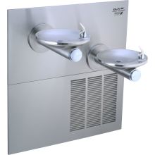 SwirlFlo 38-1/2" Wall Mounted Bi-Level Drinking Station with Cooler