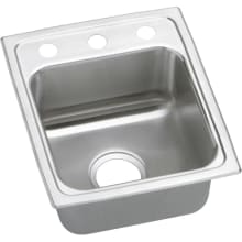 Gourmet 13" Single Basin Drop In Stainless Steel Kitchen Sink
