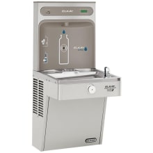 EZH2O Wall Mounted Drinking Fountain and Hands Free Bottle Filling Station with Filtered Cooler and Vandal Resistant Bubbler