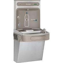 EZH2O Wall Mounted Drinking Fountain and Hands Free Bottle Filling Station with Filter and Vandal Resistant Bubbler