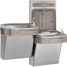 EZH2O Wall Mounted Bi-Level Drinking Fountain and Hands Free Bottle Filling Station with Filter