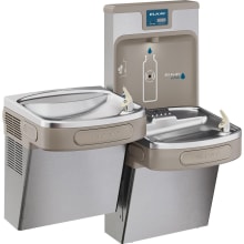 EZH2O Wall Mounted Bi-Level Drinking Fountain with Water Bottle Filling Station