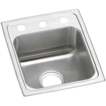 Celebrity 15" Drop In Single Basin Stainless Steel Kitchen Sink