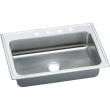 Pacemaker 33" Single Basin Drop In Stainless Steel Kitchen Sink