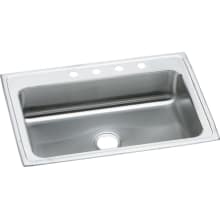 Pacemaker 33" Single Basin Drop In Stainless Steel Kitchen Sink