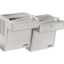 7.8 GPH Wall Mounted Bi-Level Drinking Fountain with Vandal Resistant Bubblers and Water Cooler