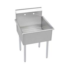 Budget 21" Single Basin Stainless Steel Utility Sink for Free Standing Installations