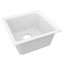 Quartz Luxe 15-3/4" Undermount Single Basin Quartz Composite Kitchen Sink