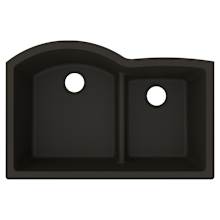 Quartz Luxe 33" Undermount Double Basin Quartz Composite Kitchen Sink