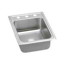 Gourmet 17" Single Basin Drop In Stainless Steel Bar Sink