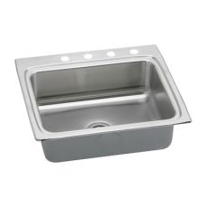 Gourmet Kitchen Sink 25" x 22" Drop In Stainless Steel Single Basin with 5" Basins