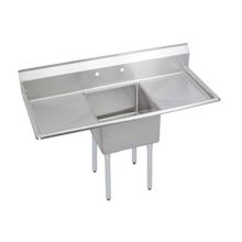 300 Series 54"L Single Basin Free Standing Stainless Steel Kitchen Sink