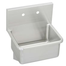 Stainless Steel 23" x 18-1/2" Wall Mount Service Sink with 12" Depth