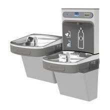 EZH2O Versatile Bi-Level Water Drinking Fountain and Bottle Filling Station with Cane Apron and Vandal Resistant Bubbler