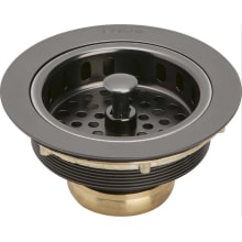 3-1/2" Drain Opening 4-1/2" Drain Fitting with Basket Strainer and Rubber Stopper