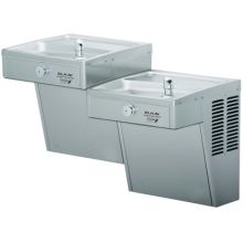 8 GPH GreenSpec Wall Mount High Efficiency Bi-Level Water Cooler with Vandal Resistant Bubbler and Cane Apron