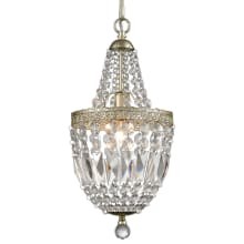 Morley Single Light 8" Wide Crystal Mini Pendant