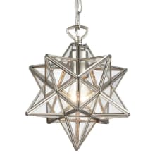 Moravian Star Single Light 9" Wide Mini Pendant