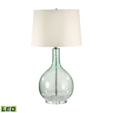 Glass Single Light 28" Tall LED Vase Table Lamp