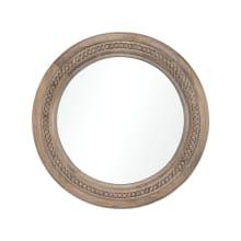Riverrun 20" Circular Flat Wood Framed Accent Mirror