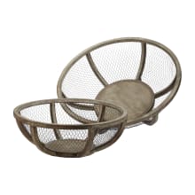 Wire Atlas Dishes-Set Of 2