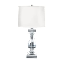 Crystal Single Light 28" Tall Buffet Table Lamp
