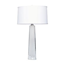 Crystal Single Light 32" Tall Buffet Table Lamp