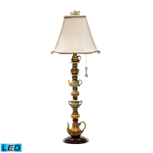 1 Light LED Buffet Table Lamp from the Tea Service Candlestick Collection
