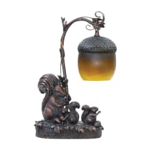 1 Light Squirrel Mini Table Lamp with Acorn Shade