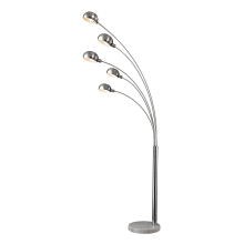 5 Light Arc Floor Lamp from the Penbrook Collection
