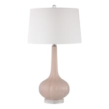 1 Light Table Lamp in Pastel Pink from the Abbey Lane Collection