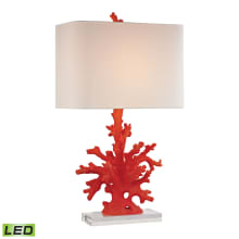 Coastal Beach 1 Light Accent Table Lamp from the Red Coral Collection