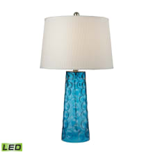 1 Light LED Table Lamp from the Hammered Glass Collection