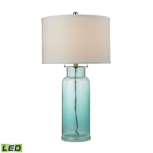 1 Light 30" Height LED Table Lamp from the Glass Bottle Collection