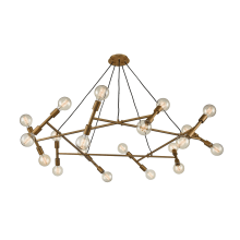 Guesting 20 Light 54" Wide Abstract Chandelier