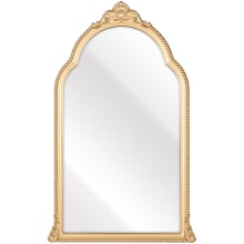 Loni 33-3/4" x 20-3/4" Arched Flat Engineered Wood Framed Accent Mirror