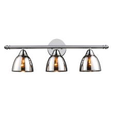 Reflections 3 Light 23" Vanity Fixture with Mercury Glass Shade