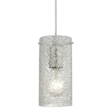 Ice Fragments 1 Light 5" Wide Mini Pendant with Glass Shade