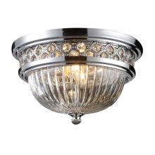 Two Light Flushmount Ceiling Fixture from the Crystallure Collection
