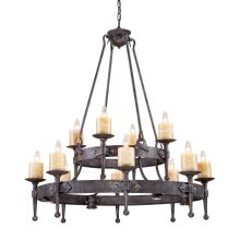 Twelve Light Up Lighting Two Tier Chandelier from the Cambridge Collection