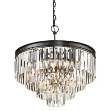 Palacial 5 Light 20" Wide Crystal Pendant with Round Canopy and Clear Crystal Shade