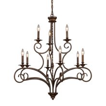 Nine Light Chandelier from the Gloucester Collection