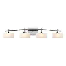 Eastbrook 4 Light 39.5" Vanity Fixture with Frosted Glass Shade