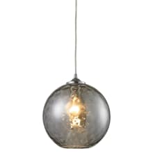 Watersphere 1 Light 10" Wide Mini Pendant and Hand Blown Glass Shade